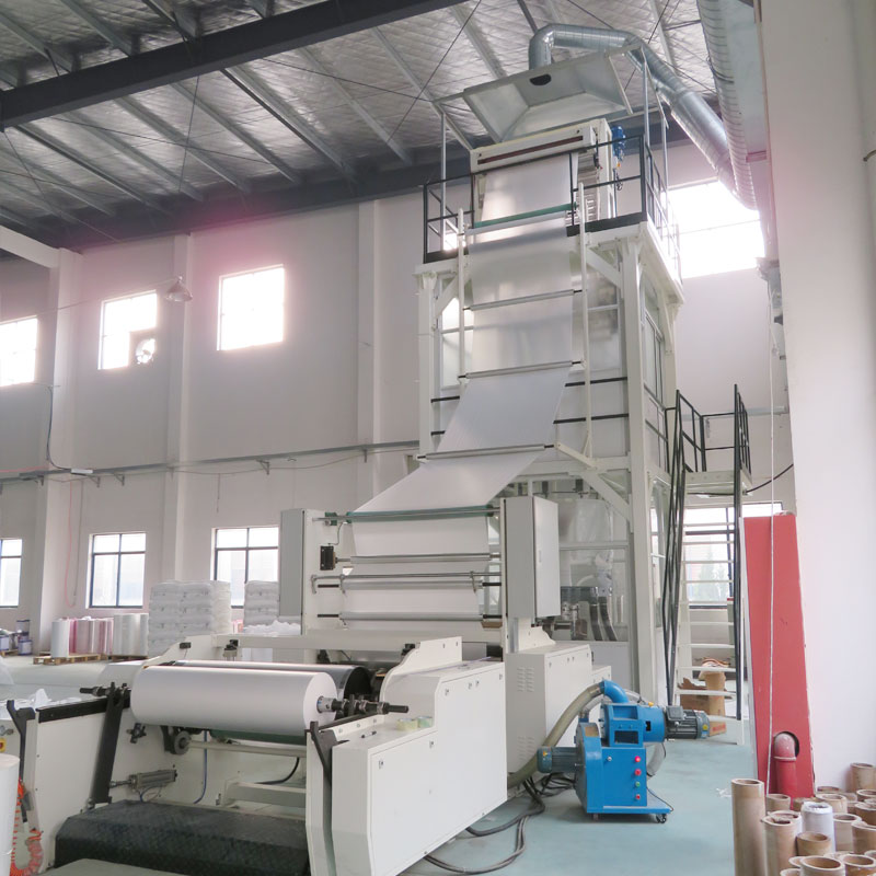 Three structures of blown film machine